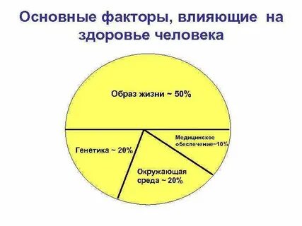 Основной фактор влияние на здоровье человека