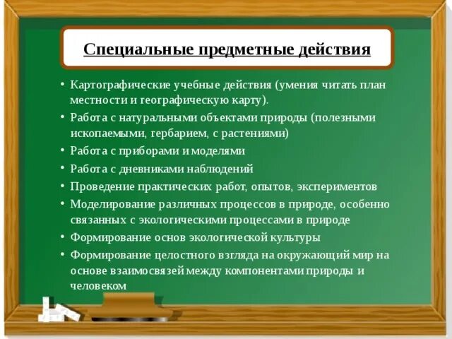 Основы предметных знаний