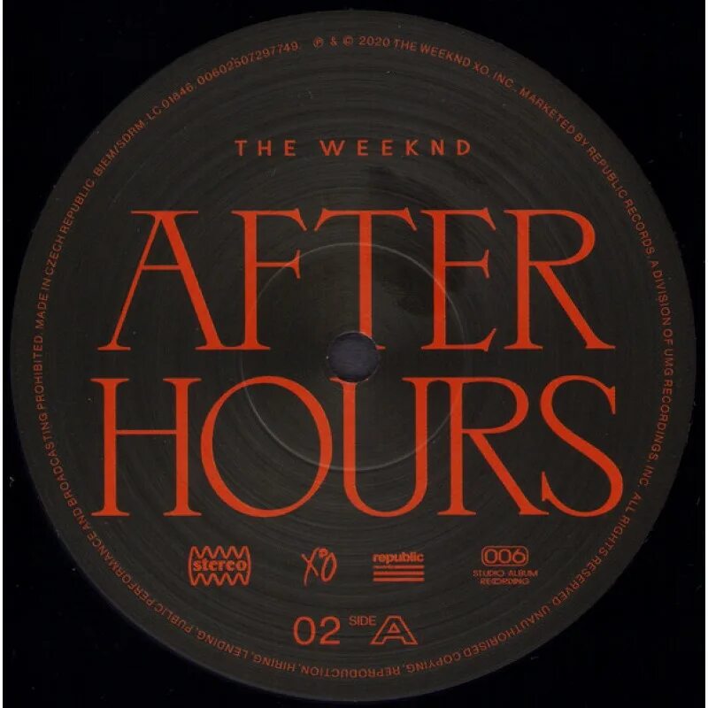 Виниловая пластинка the Weeknd after hours 2 LP. Виниловая пластинка the Weeknd 2020. 0602508818400, Виниловая пластинка Weeknd, the, after hours.