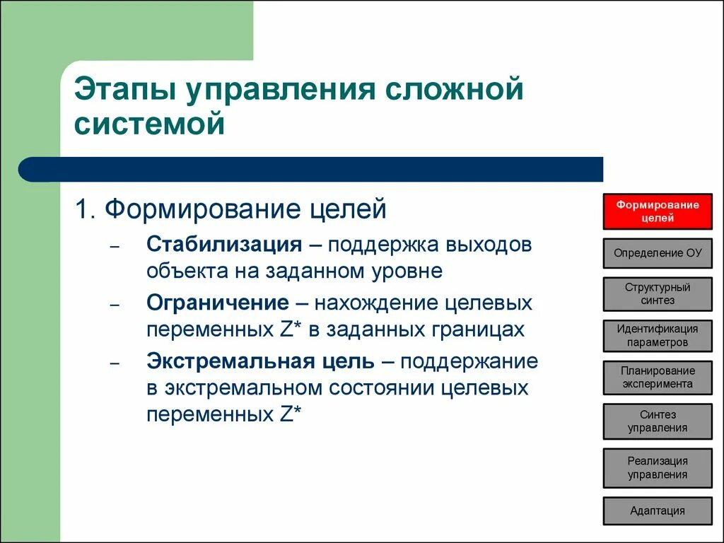 Методология сложных систем. Этапы управления сложной системой. Управленческие этапы. Последовательность этапов управления сложной системой:. Система управления этапы.