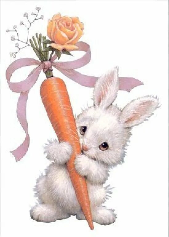 С днем рождения заяц. Открытка с днём рождения с кроликом. Заяц поздравляет. Зайчик с цветочком.