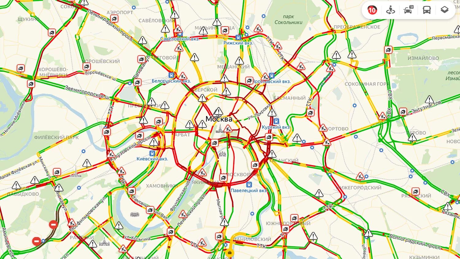 Пагөда на 10 в москве и московской. Пробки 10 баллов Москва. Навигатор пробка 10 баллов. Пробки на дорогах Москвы.