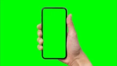Телефон с зеленым экраном