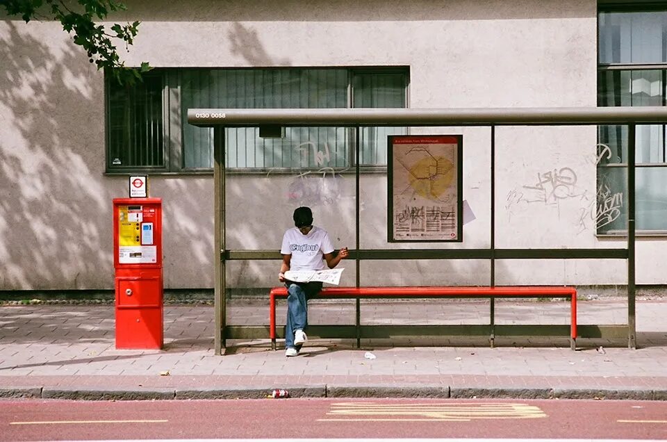 Go the bus stop