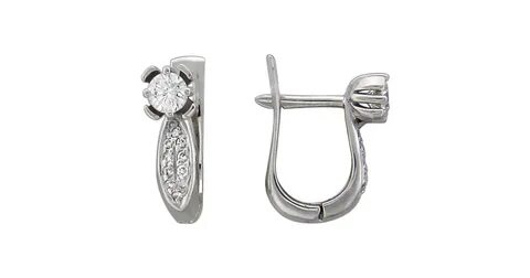 Серьги из белого золота 585 пробы