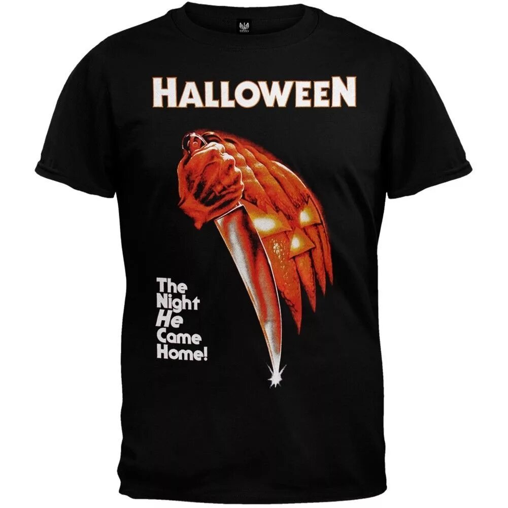 He comes in the night. Halloween Shirt. Футболка Хэллоуин. Halloween o/s футболка.