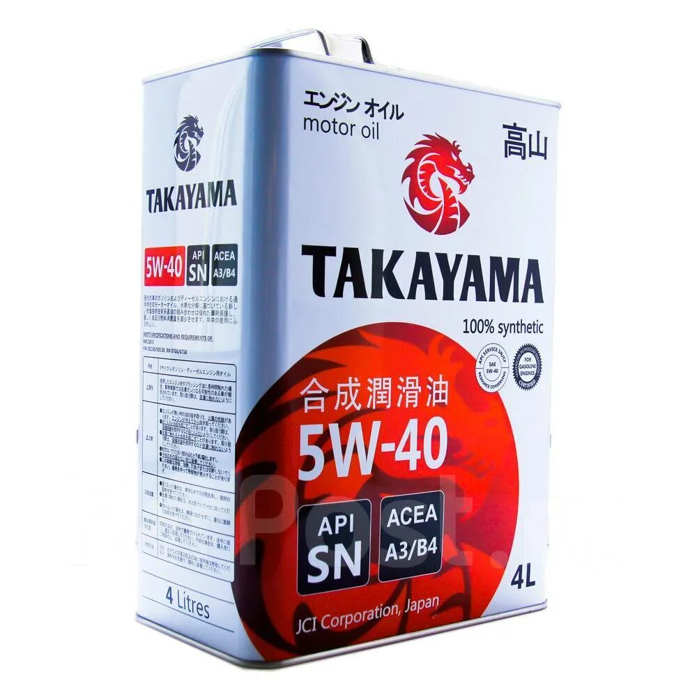 Sn acea a5. Takayama 5w40 SN/CF 4л. Моторное масло Takayama 5w-40. Takayama SN/СF a3/b4 5w-40 4л. Такаяма 5w30 SN CF ACEA a3 b4.