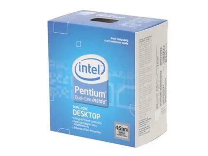 Характеристика intel pentium dual core