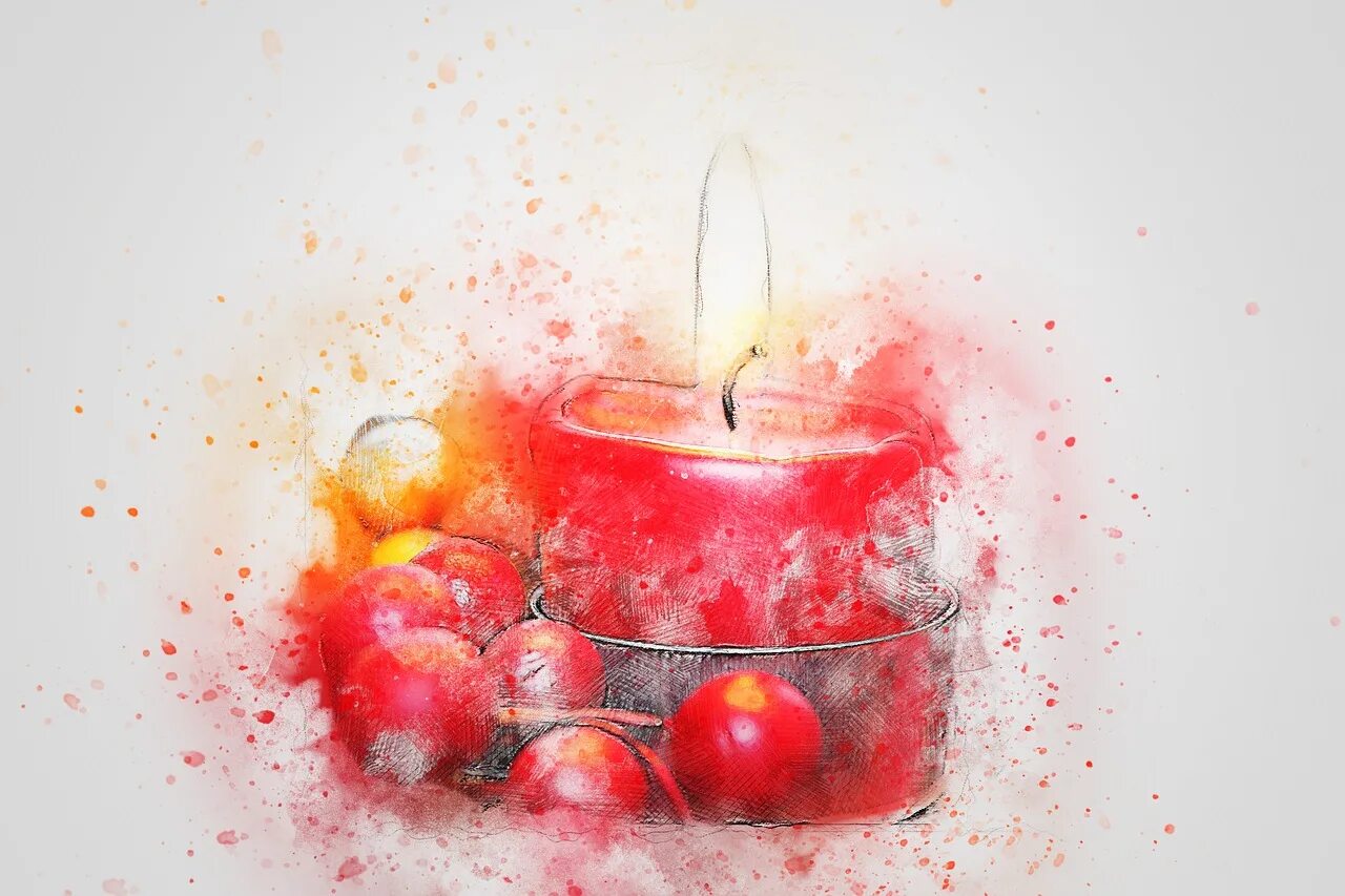 Свеча акварель. Картина " свеча ". Рисование свечой. Картина из свечек. Свеча акварель.