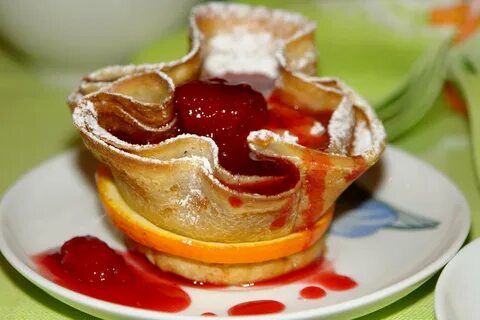 Блинная корзинка "ягодка малинка" (влк) - пошаговый рецепт с фото (14934 просмот