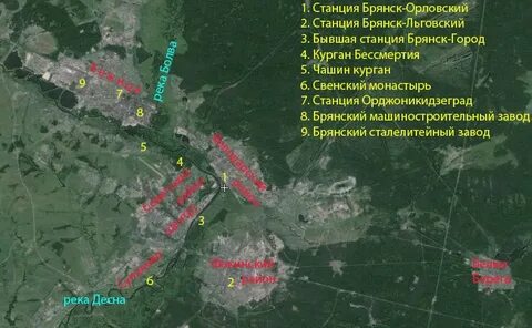 Брянск 1 карта