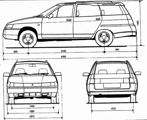 Габариты салона ВАЗ 2110. Габариты ВАЗ 2110. Габариты автомобиля ВАЗ 2110. Габариты машины ВАЗ 2112.