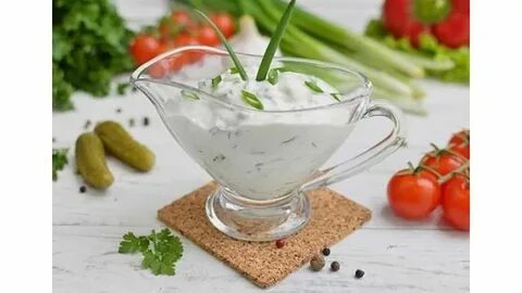 Соус тартар с огурцами и чесноком