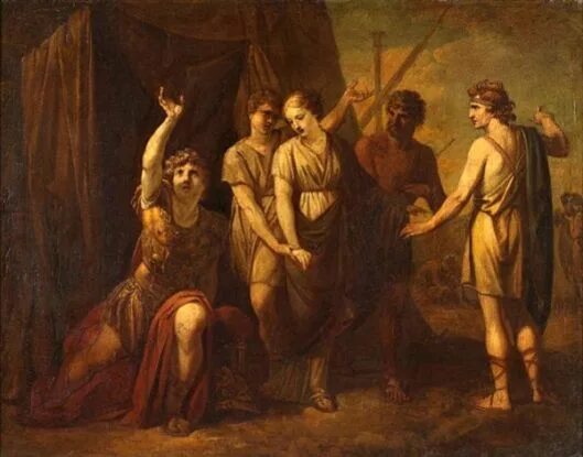 Гнев ахилла. Жак луи давид гнев ахиллеса картина. Гнев ахилла картина жака-луи давида. Менелай, парис, ахилл, агамемнон, елена. Брисеида и патрокл.