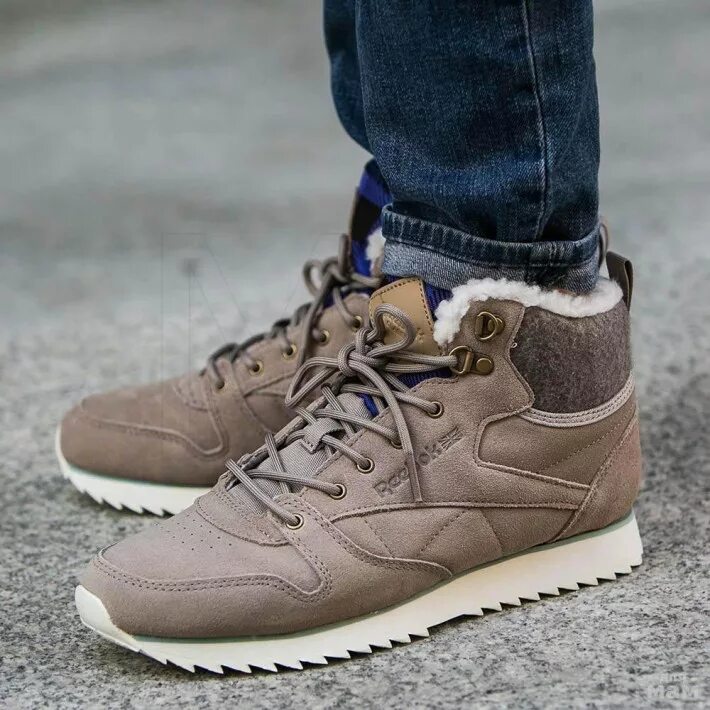 Reebok мужские зимние. Reebok Classic Leather Winter. Reebok Classic Leather Mid Winter. Reebok Classic 49800. Reebok CL Lthr.