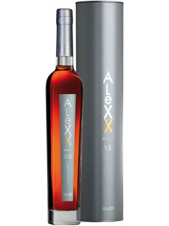 Алекс Сильвер коньяк. Cognac Alexx Silver. Cognac Alexx Silver 0.5. Коньяк Алекс Голд туба 0.5.