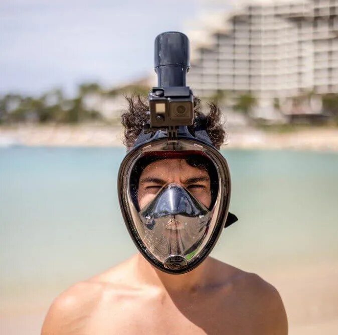 Маска на все лицо для подводного плавания. Подводная маска Scuba. Полнолицевая маска для дайвинга. GOPRO на маске для снорклинга. Маска для снорклинга Scuba.