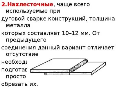 Нахлесточное сварное
