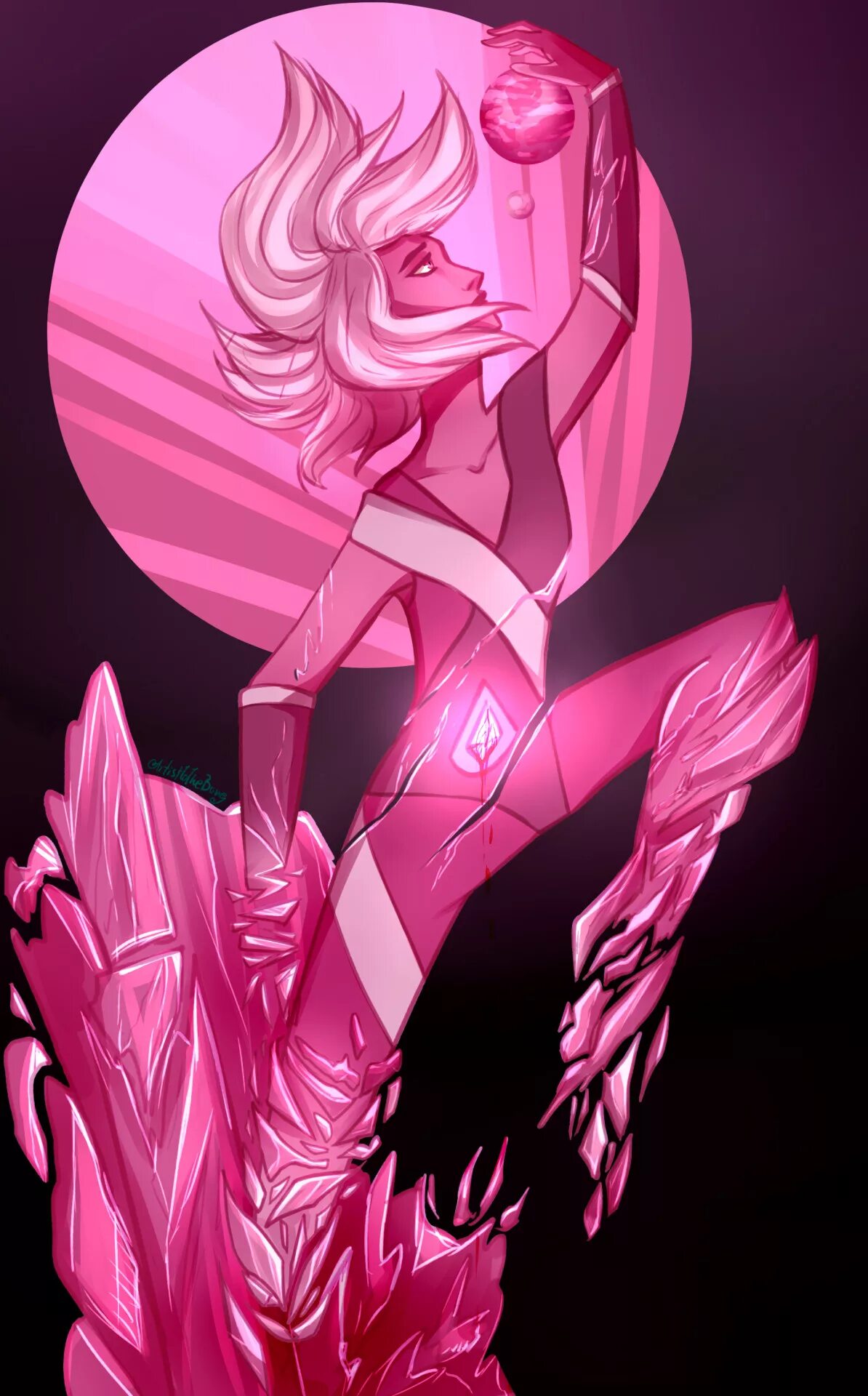 Розовый Алмаз Steven Universe. Стивена розовый алмаз