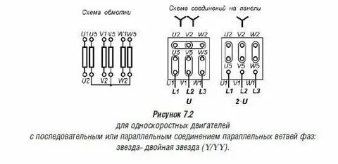 Схема звезда электродвигателя