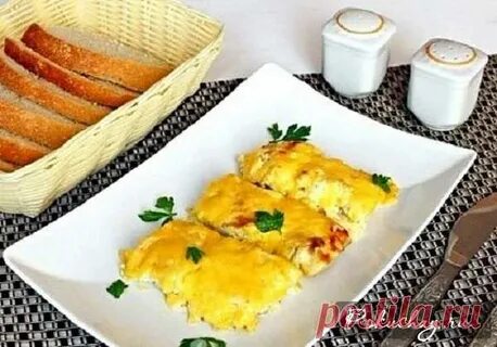 Филе минтая в омлете