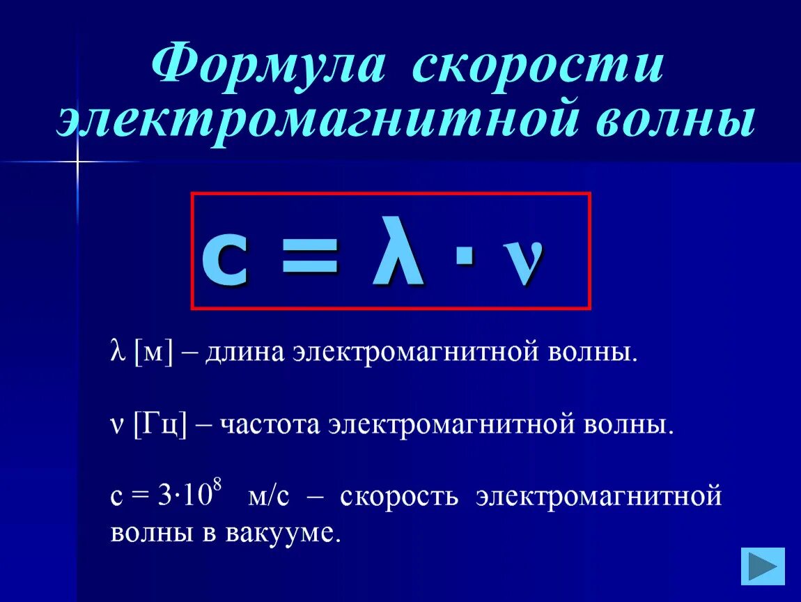 Расстояние через частоту. Длина волны электромагнитного излучения формула. Частота излучения электромагнитных волн формула. Длина волны излучения формула. Формула для определения частоты электромагнитной волны.