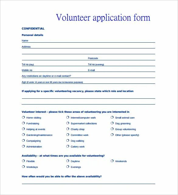 Applying forms