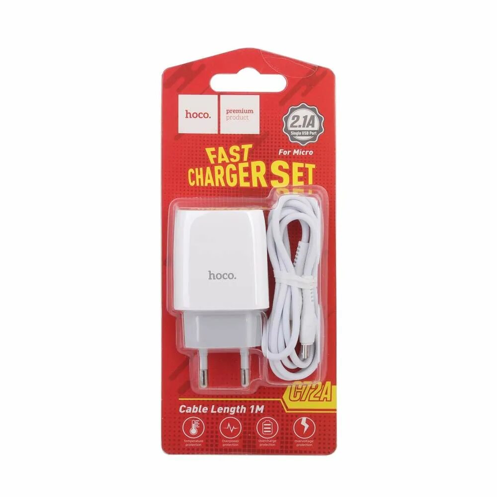 Блок питания hoco type c. Сзу hoco c72a glorious 1xusb, 2.1a + кабель microusb, 1м (белый). cзу hoco c72a glorious single port charger set + micro (белый). сзу micro usb 2.1a c72a hoco белое. сзу hoco c96a 2.1a - 1 usb micro.