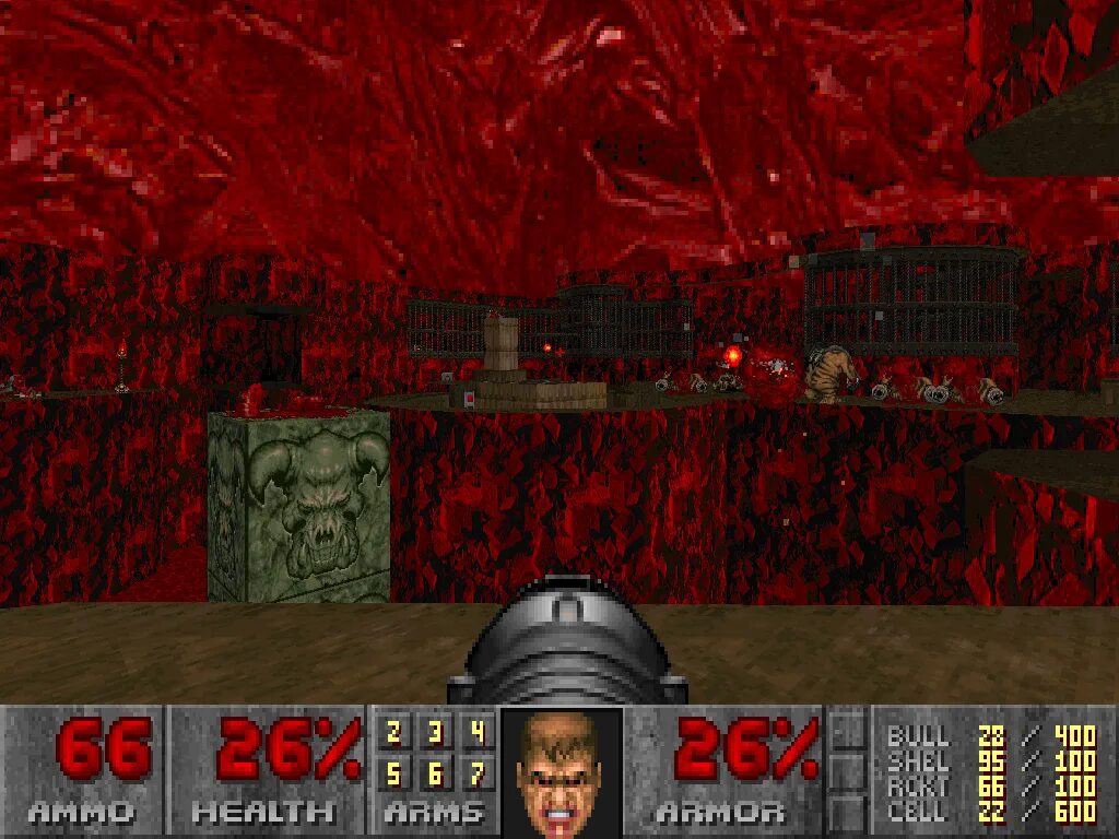 Игра старая бабушка. Интерфейс игры Doom 1993.