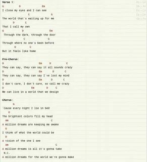 Dreaming chords