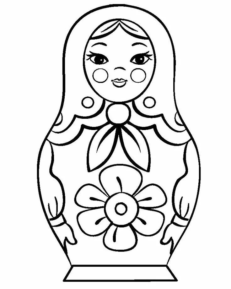 Трафарет Paper dolls, Matryoshka, Dolls