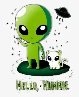 Green alien cat