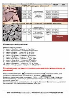 Расценка камень