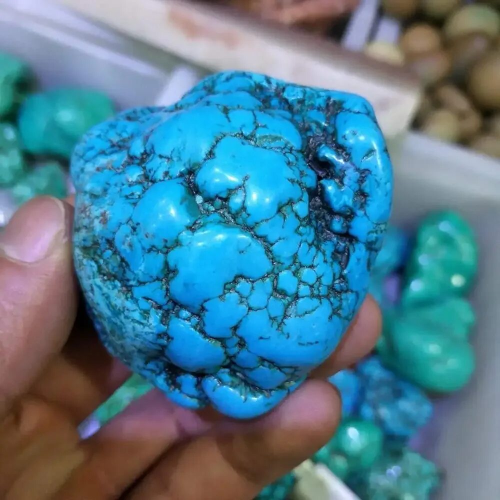 Best sale blue calaite stone turquoises 9*11mm 11*13mm fashion Irregular beads d