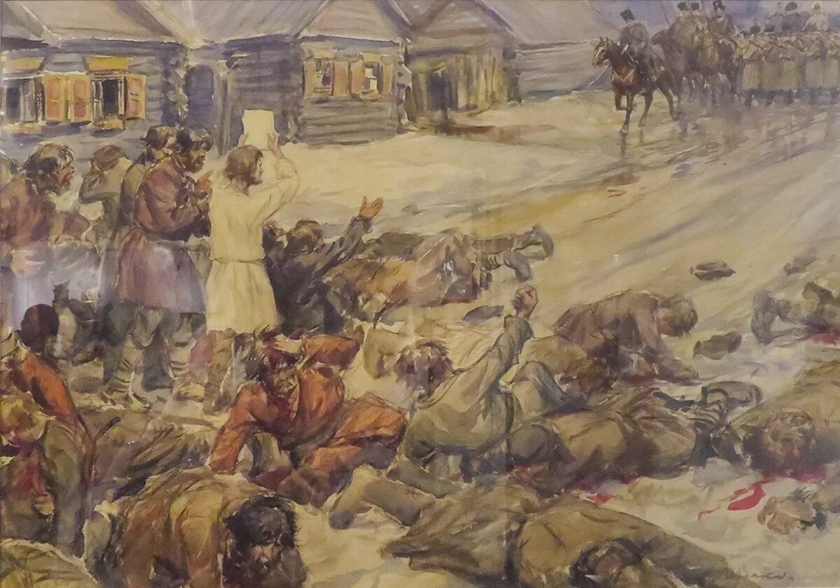 Крестьяне в 1905 году. Бездненское восстание 1861 г. С. Иванов «бунт в деревне», 1889.