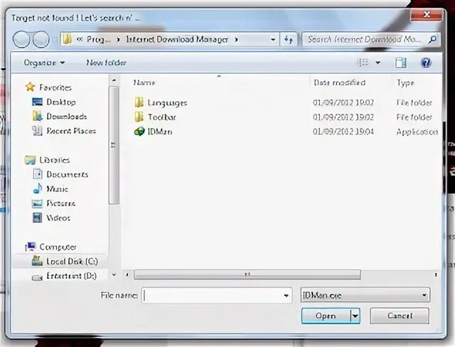 Open ini file