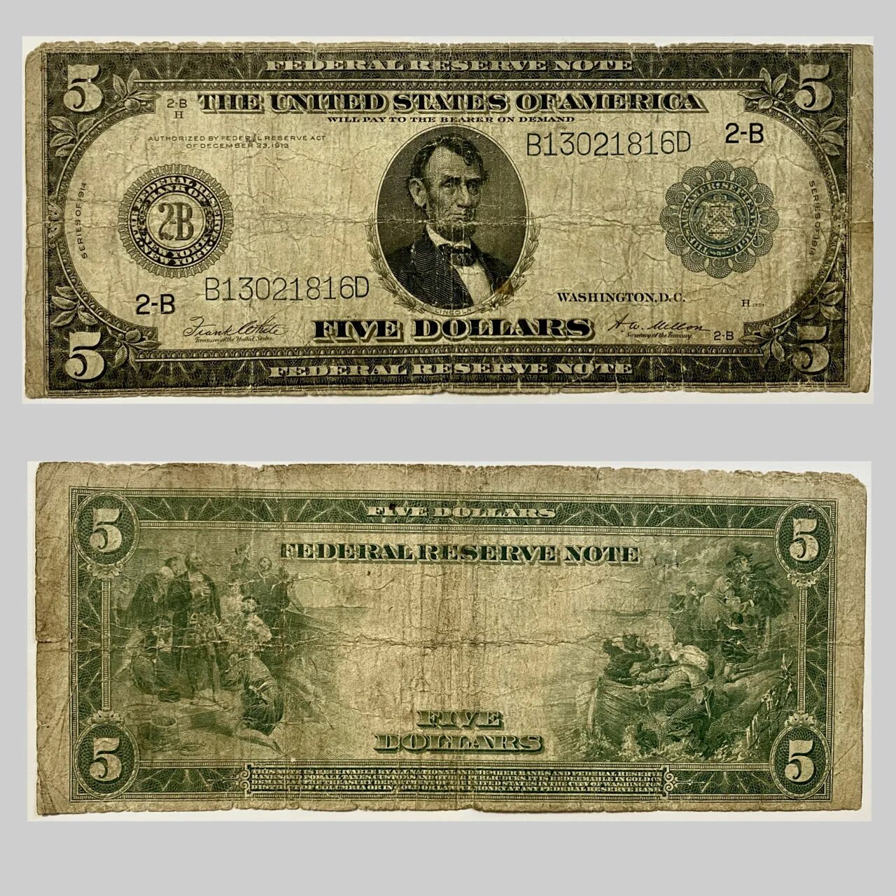 Новые 5 долларов. 100 Federal Reserve Note. 100 Долларов 1914. 5 Долларов США. Federal Reserve Note доллар.