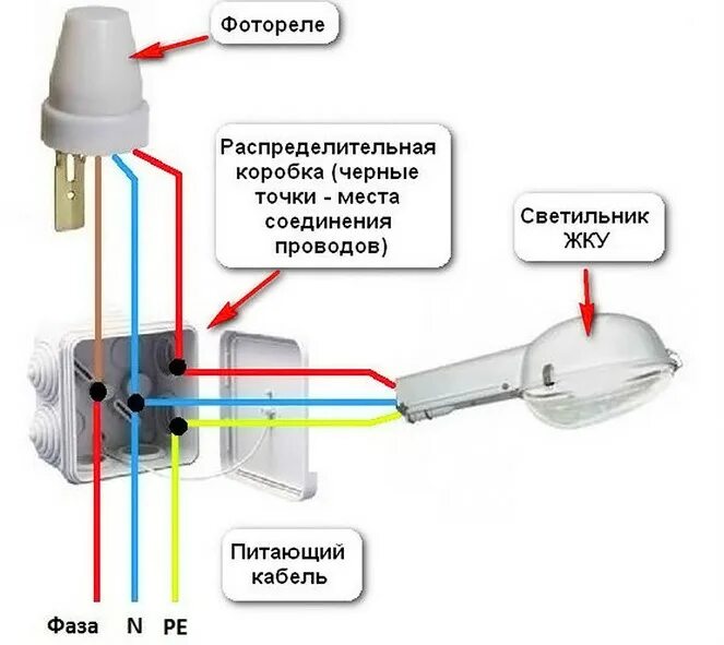 Поставить датчик движения на свет. Схема подключения датчика ночного включения света. Схема подключения датчика света для освещения. Схема подключения датчика освещения трехфазного. Схема подключения светильника с датчиком освещенности.