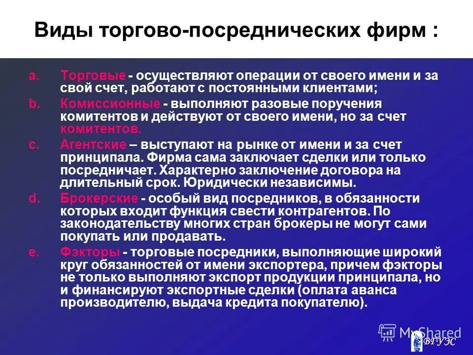 Торгово проводящие компании. Посреднические предприятия. Виды посреднических фирм. Посредники виды посредников. Виды торгово-посреднических фирм.