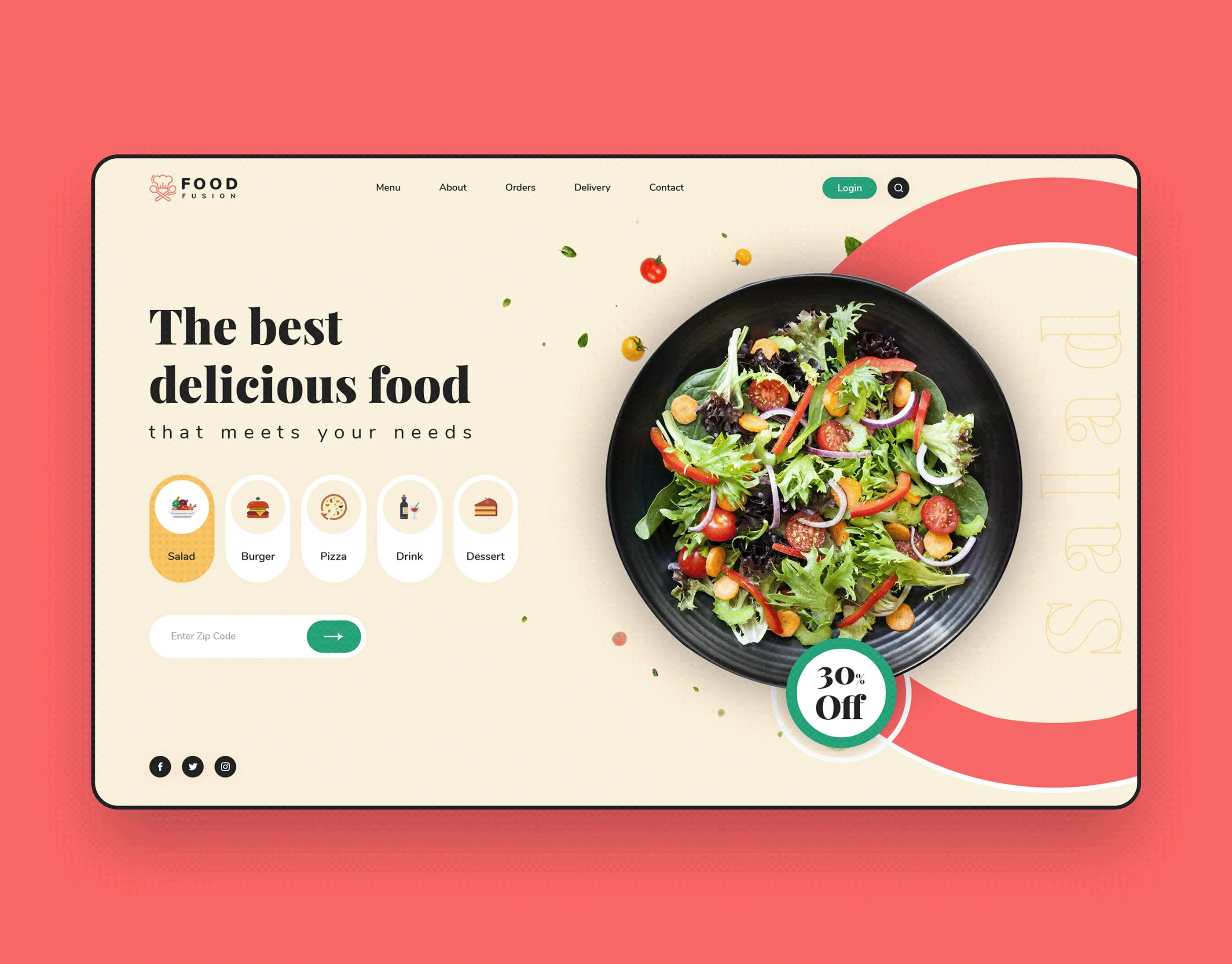 Ordering site. UI UX food Design. Food UI Cards. Fast food UI UX.