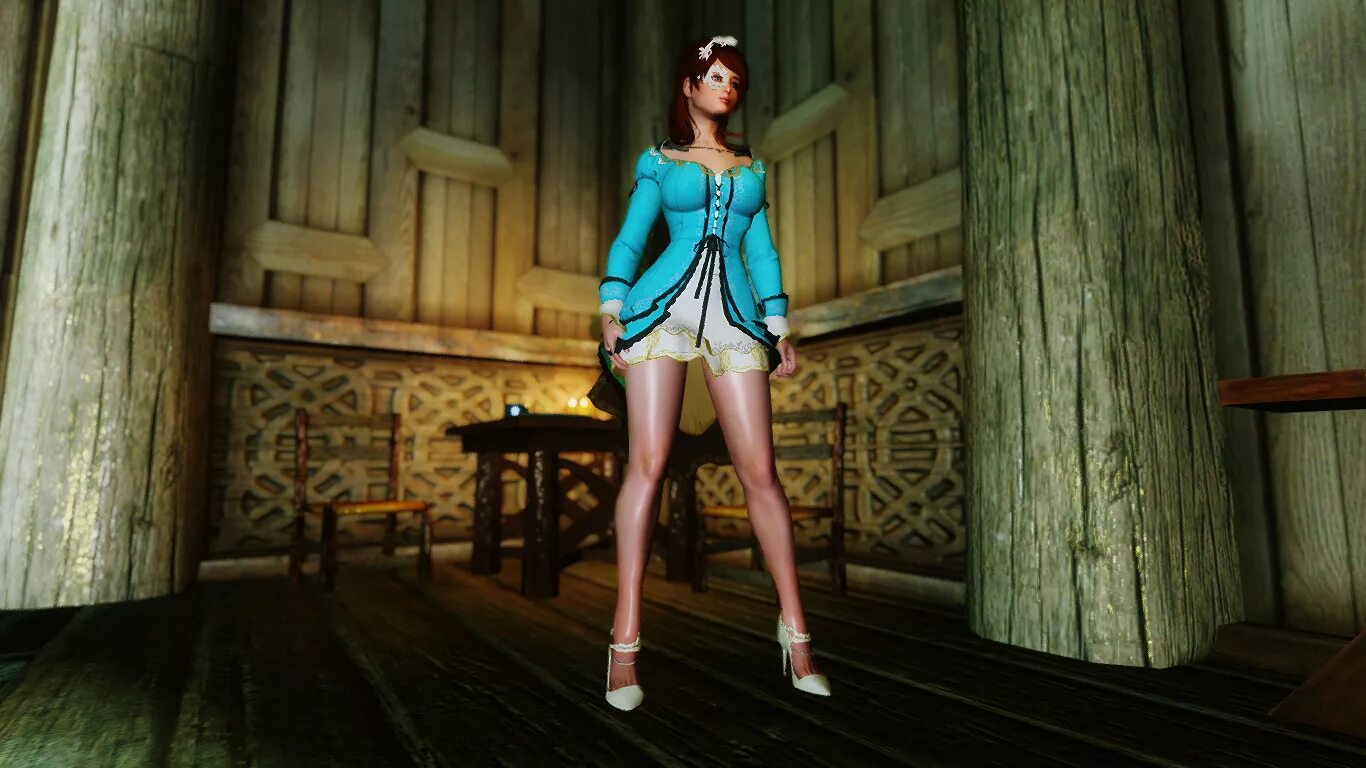 Cbbe smp skyrim se. Скайрим мини платье CBBE. Skyrim униформа для CBBE. HDT smp Skyrim se одежда. Skyrim Mini Dress HDT.