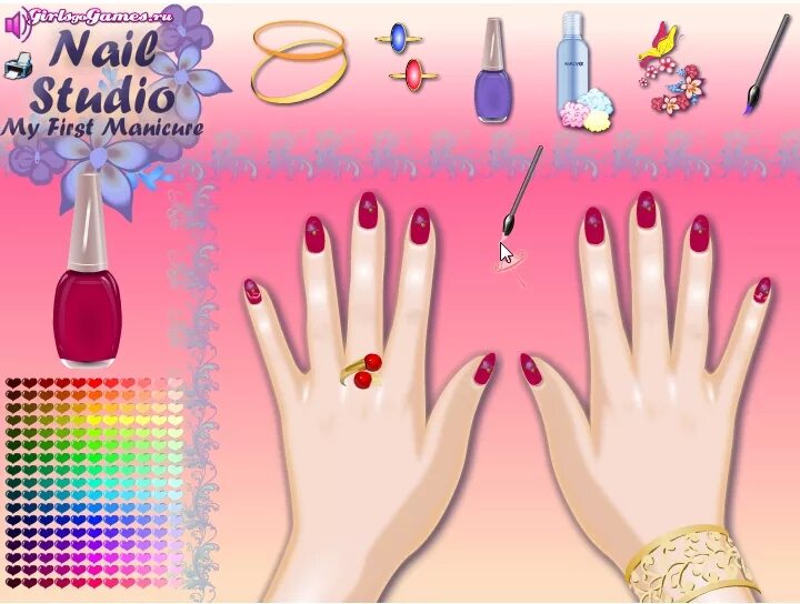 маникюр игра для девочек хеллоу китти. игры сделай лак. игровой маникюр для девочек. ноготочки игра. игры сделай лак.