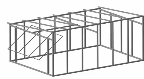 Гараж каркас из металлических труб