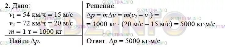 На сколько изменится импульс автомобиля