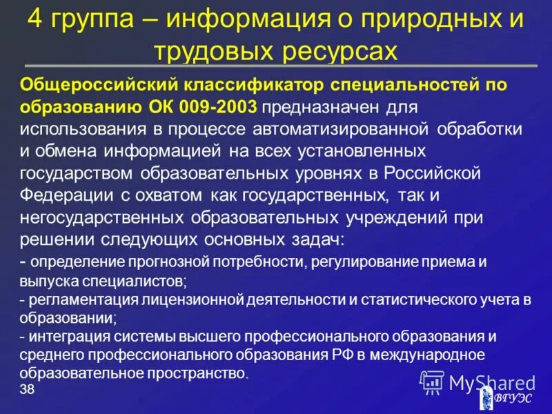 Единый классификатор профессий. Классификатор специальностей. классификация специальностей по образованию. общероссийский классификатор специальностей по образованию (оксо). группы информации.
