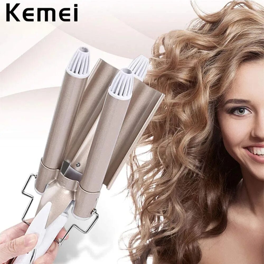 Styler hair Waver styling Tools hair Curlers Electric Curling. Kemei km 1010 плойка для волос. Плойка hair Curler gl4616. Плойка kemei тройная.