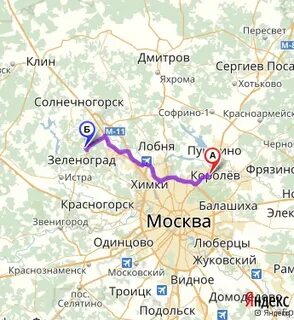 Расстояние дмитровский