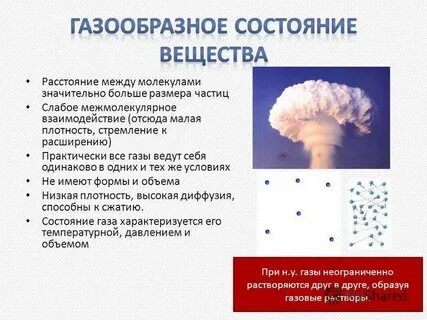 Конспект на тему агрегатные состояния вещества