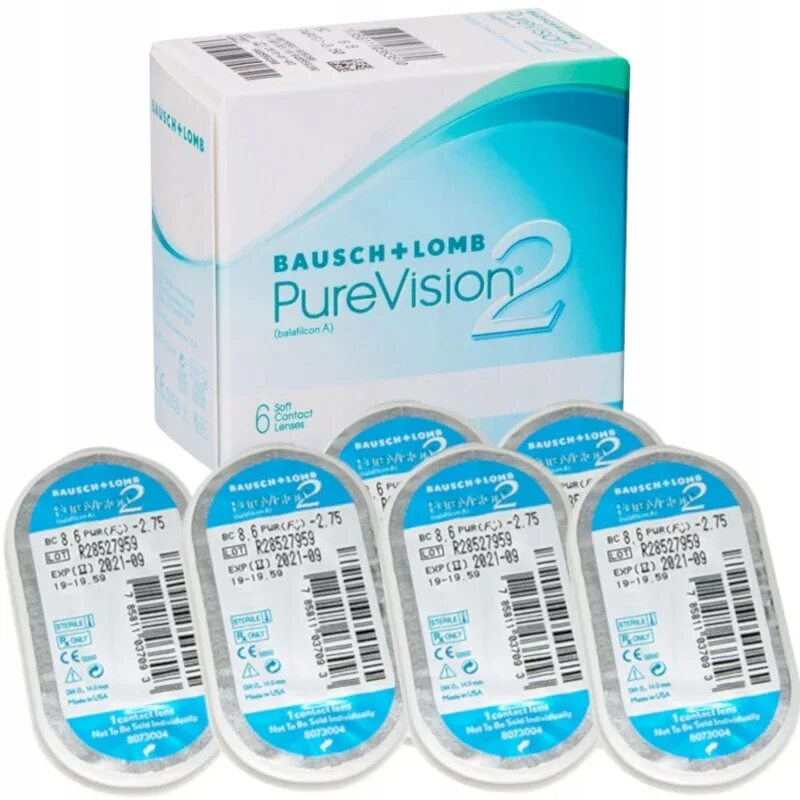 Контактные линзы pure vision 2. 6/14. Линзы -3. Линзы пур вижн. Контактные линзы purevision 6 линз.