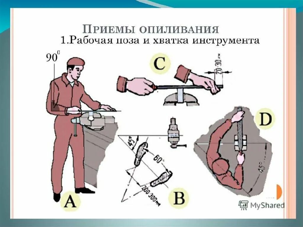 Технология выполнения слесарных работ. Опиливание металла. приемы опиливания металла. слесарная операция опиливание металла. приемы работы напильником.